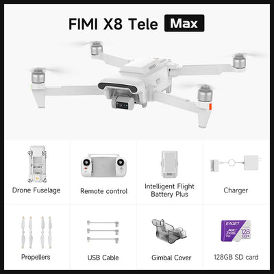 FIMI X8 Pro 2025 new drone GPS AI Super Night Video 4K 60fps 20KM range 3-axis Gimbal 1/1.3-inch 48Mp CMOS sensor Smart Tracking