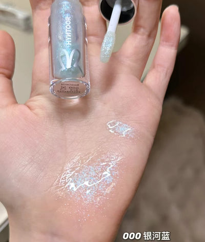 HYNTOOR Lip Gloss Shiny Shimmer Mirror Hydrating Moisturizing Water Shine Lipstick Nourishing Care Dewy Lip Makeup