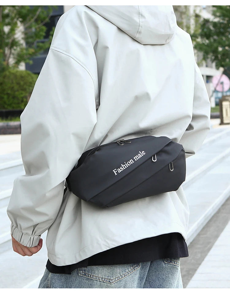Men’s Fashion Crossbody Casual Bags Unisex Fashion Shoulder Bag Adjustable Strap Durable Daily Use Sling Bag