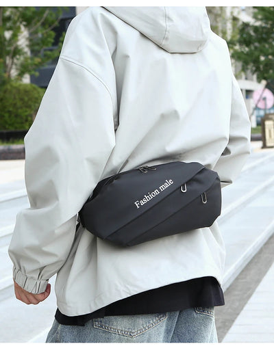 Men’s Fashion Crossbody Casual Bags Unisex Fashion Shoulder Bag Adjustable Strap Durable Daily Use Sling Bag