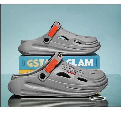 2025 New Men's Clogs Slippers Sandal Men Garden Shoes Flat Sandals Male Sneakers Outdoor Home Clogs Slides Men Summer Shoes - Elanique