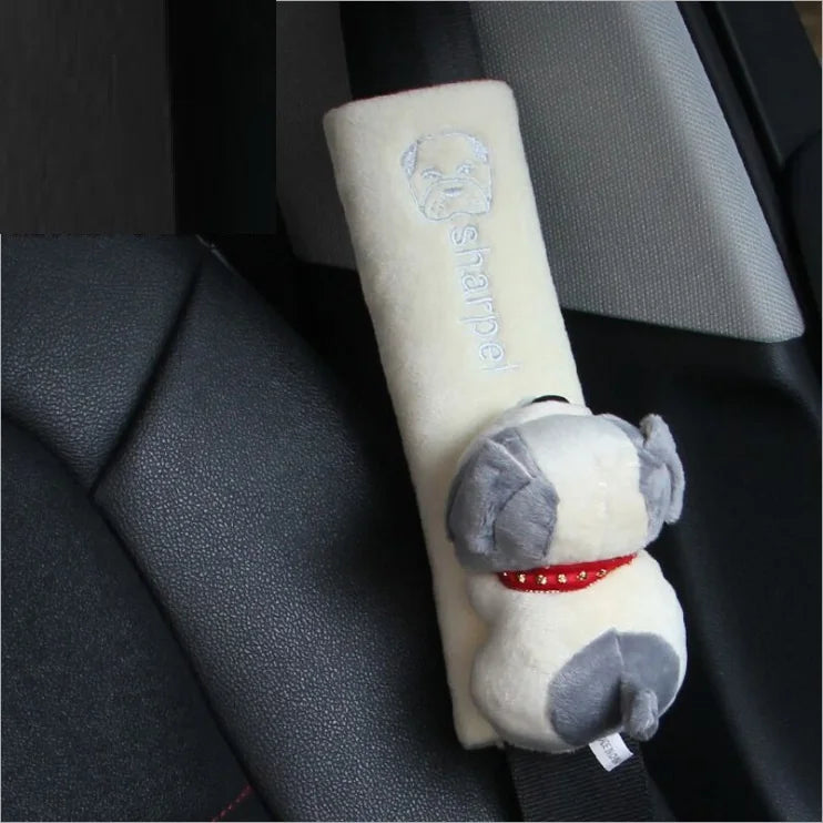 Cute Animal Car Seat Belt Pads Universal Car Seat Shoulder Strap Pad Cushion Cover Car Belt Protector Safety Belt Cover