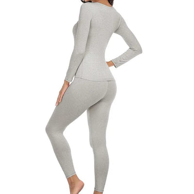 Thermal Underwear Women Autumn Winter Under Layer Clothes New Warm Pajamas Sets for Female 2 Pieces Long John Top Legging