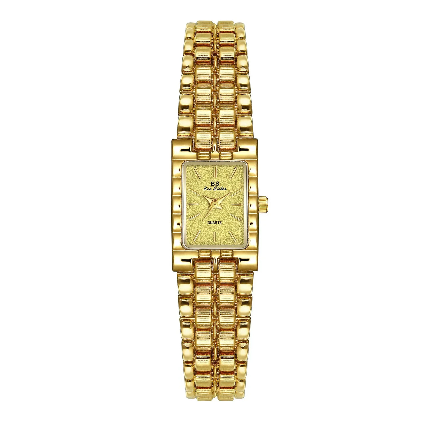 Luxury Ladies' Watch Retro Elegant Gold Silver Small Square Watch High Quality Watchchain Gift Watches For Women