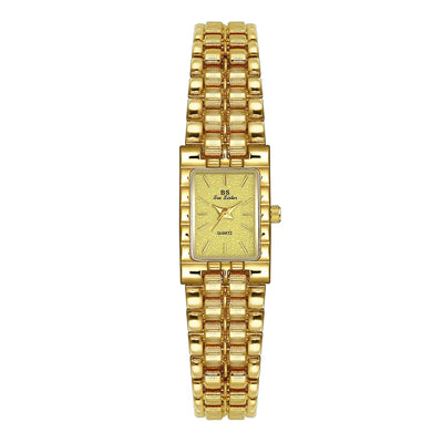 Luxury Ladies' Watch Retro Elegant Gold Silver Small Square Watch High Quality Watchchain Gift Watches For Women