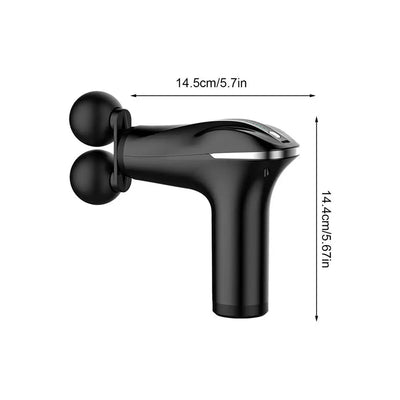 Massager Cordless Double-Headed Electric Smart Vibration Portable Muscle Massager Handheld Back Massager Electric Smart Portable