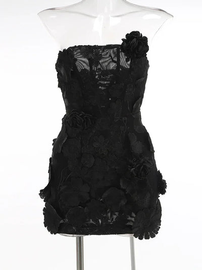 Luxury Dresses Women 2025 Summer Prom Gown New Bodycon Mini Party Dress Retro Embroidered Flower Evening Gowns Brithday Outfits