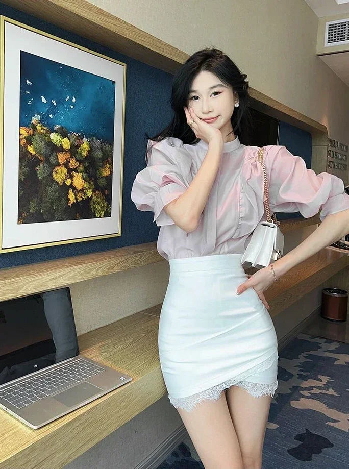 Midi Woman Skirt New In Patchwork Summer Skirts for Women 2024 Trend Cheap High Quality Aesthetic Luxury Elegant Clothing Sales