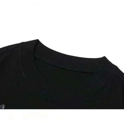 Men T Shirt for Women 2025 New Sports Style Summer High-end Feeling Cool and Loose Pure Cotton Heavyweight Clothes Tops Moto
