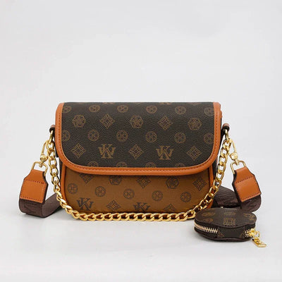 Designer Women's Leather Handbag - Elegant Crossbody Shoulder Messenger Bag Luxury Brand Tote Purse Stylish Ladies