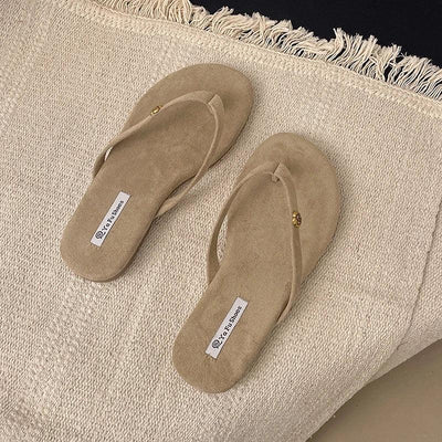 Luxury Designer Woman Flat Slippers Woven with Comfortable Women's Shoes Casual Bottom Slippers 2025 New Summer Women Sandals