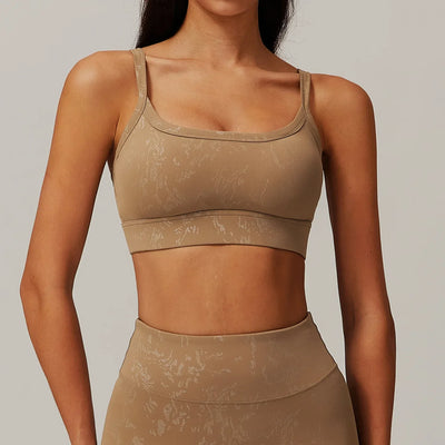 New Sexy Women Sports Underwear Breathable Absorb Sweat Shockproof Padded Running Fitness Printed Yoga Sports Running Underwear