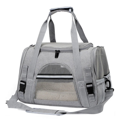 Soft-Sided Pet Travel Carrier , Mesh Breathable Carrier Bags for Cats Dogs Comfort Foldable Handbag Pet Transport Bag