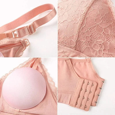 Maternity Nursing Bras Women Lace Breastfeeding Removable Padded