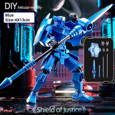 Multi-Jointed Movable Shapeshift Robot Warrior 3D Printed Knight Mannequin Dummy Toys Kids Adults Parent-children Games gifts