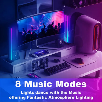 LED Light A Pair RGB Room Decor Abyss Lamp Bluetooth Ambient Night Light Desktop Mood Lighting for TV PC Gaming Backlight