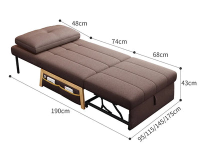 Single Sofa Bed Foldable Furniture Sofa Cama Fabric Living Room Sofa Cum Bed