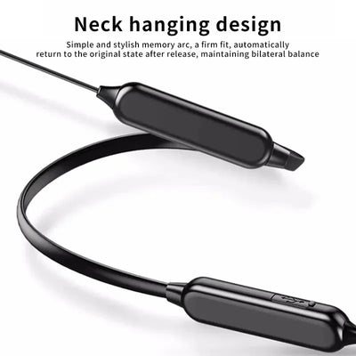 Neck Hanging Wireless Bluetooth Headset Stereo Noise Reduction Sports Headphones With Microphone Universal Compatibility Device