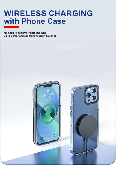 Magnetic Wireless Charger Fast Charging Pad Stand for iPhone 16 15 14 13 12Pro Max Airpods PD USB A Phone Chargers Dock Station