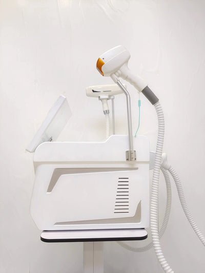 Hair remvoal handle  Germany diode laser hair removal technology is based on the selective kinetics of light and heat. The laser