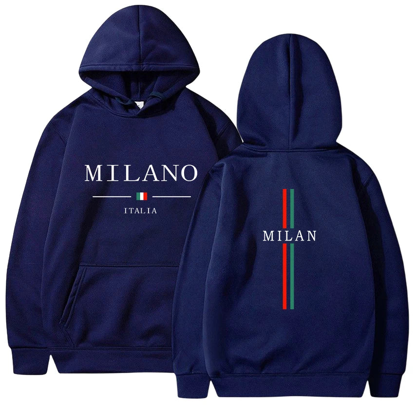 Mens Womens Hoodies Sweatshirt Milan Printing Pullover Casual Jogging High Quality Mens Clothing Daily Tracksuit Y2k Tops 2025