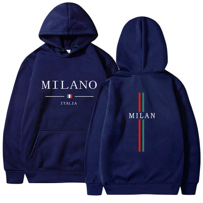 Mens Womens Hoodies Sweatshirt Milan Printing Pullover Casual Jogging High Quality Mens Clothing Daily Tracksuit Y2k Tops 2025