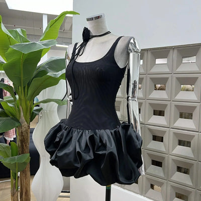 Women's Summer Dress Red Strapless High Waist Party Outfits Sexy Backless Evening Dresses Luxury Short Dress fashion prom gowns