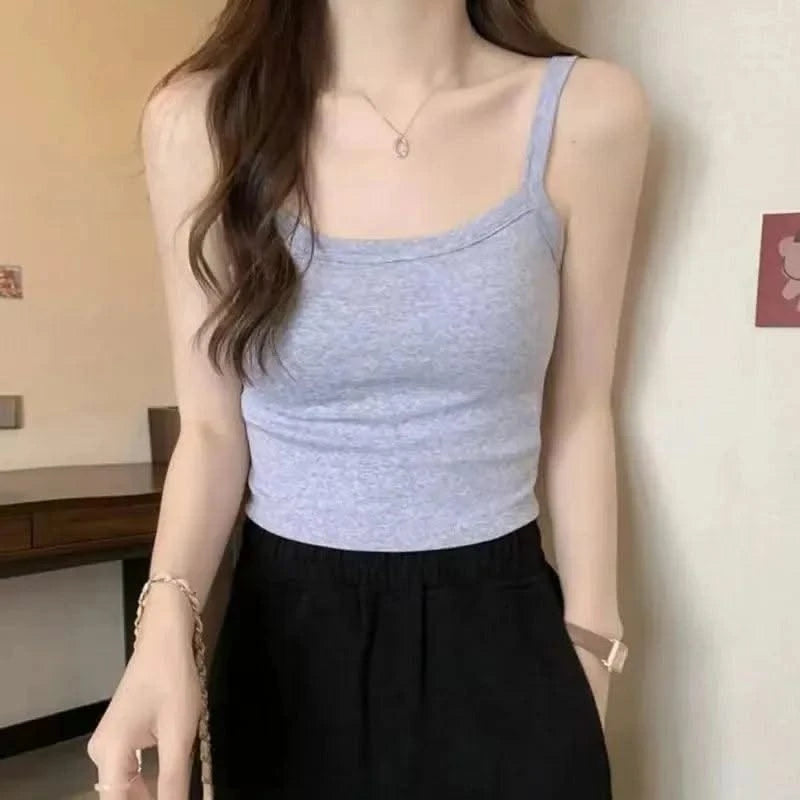 Women's Camisole Girl Basic T-shirt Vest Lingerie Bras Tube Tops Hot