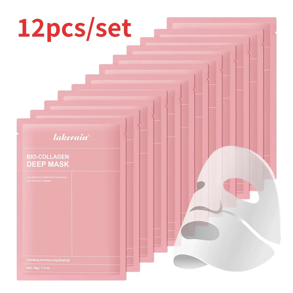 Bio-Collagen Deep Face Mask Shrink Pores Deep Hydrating Overnight Mask Moisturizing Refreshing Brightening Face Skin Care