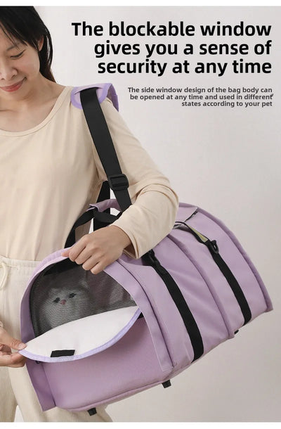 Pet Crossbody Bags Strong Bearing Capacity Breathable and Wear-resistant Cats Bag Carriers Large Space Portable Pet Products