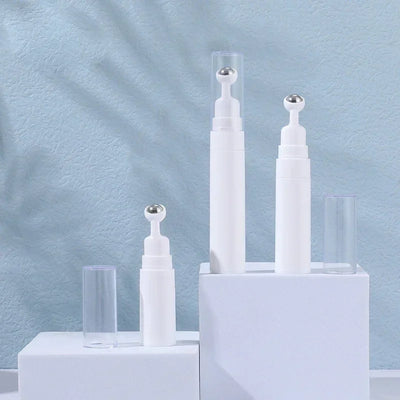 Eye Roller Massage Bottle Eye Cream Applicator with Steel Ball Empty Refillable Lotion Essential Oil Vacuum Travel Container
