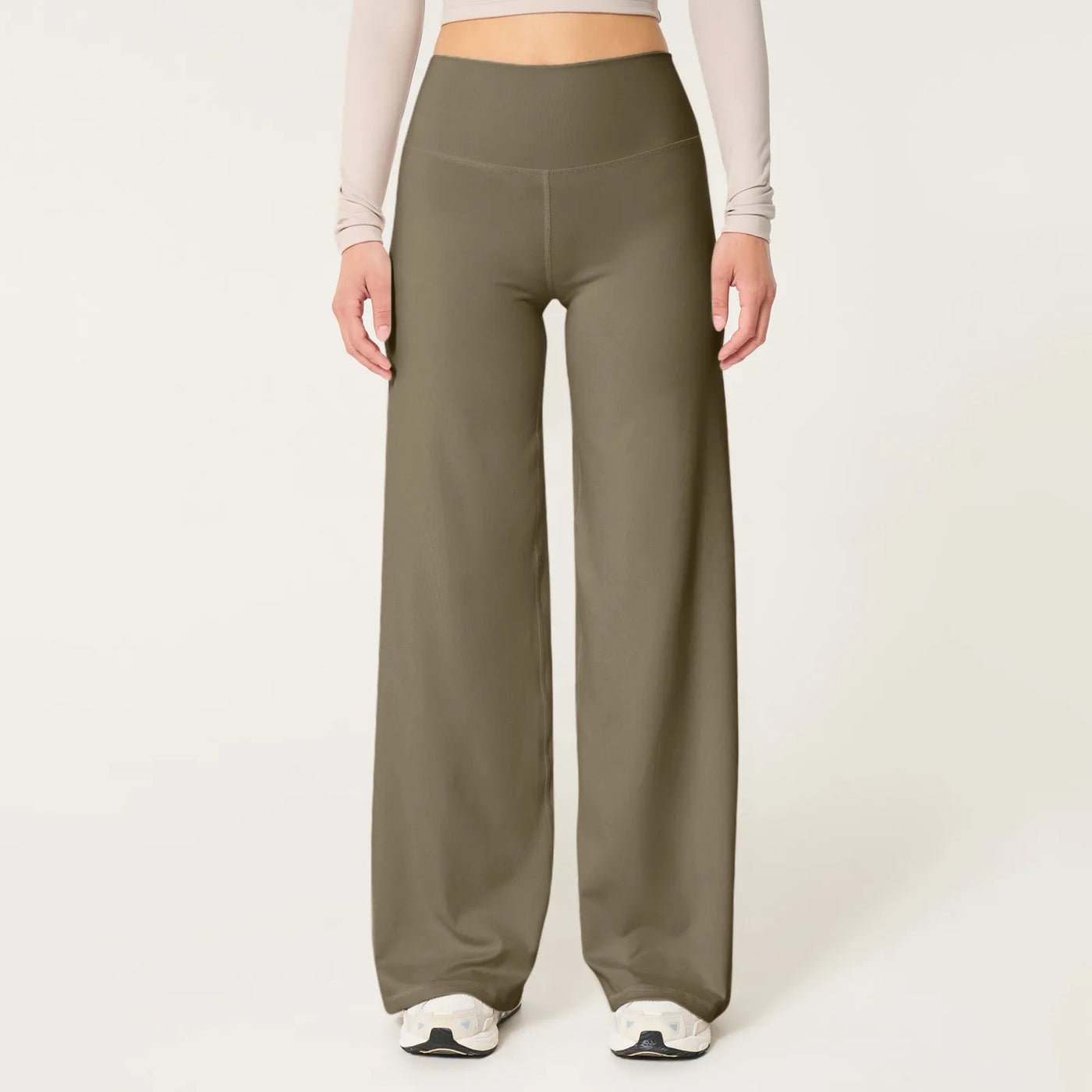 Wide Leg Pants For Women Yoga Pants High Waist Sweatpants With Pockets Stretch Pants Comfy Workout Sports Sweatpants Leggings