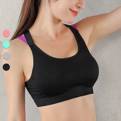 Women's Fashion Back Sports Bra Women Running Fitness Shockproof Underwear Moisture Wicking Quick Drying Sports Undershirt