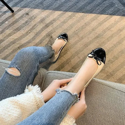 Non-slip Bowknot Comfortable Flat Ballerina Shoes for Women