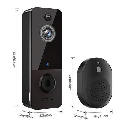 720P  Wireless WIFI IP Doorbell IR Night Vision Video Door Phone Visual Doorbell With Indoor Chime Door Entry