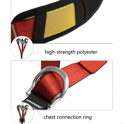 N58B Climbing Harness Only Shoulder Strap Harness Waist Hip for Protection Safety Climbing Harness for Fire Rescuing Climbing