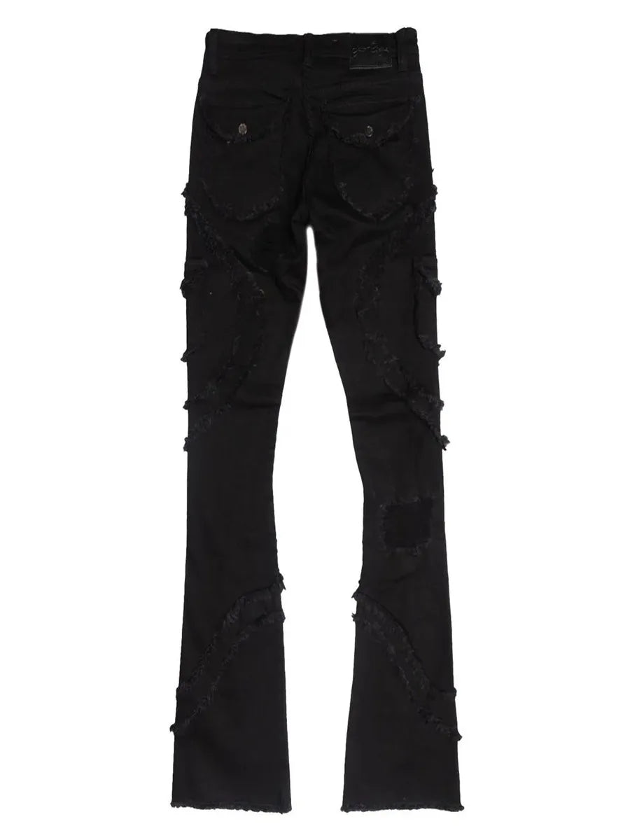 Men's Spring Autumn Casual Denim Pants Ripped Multi Pockets Slim Fit Jeans Trousers for Streetwear Punk Trendy Fashion Retro
