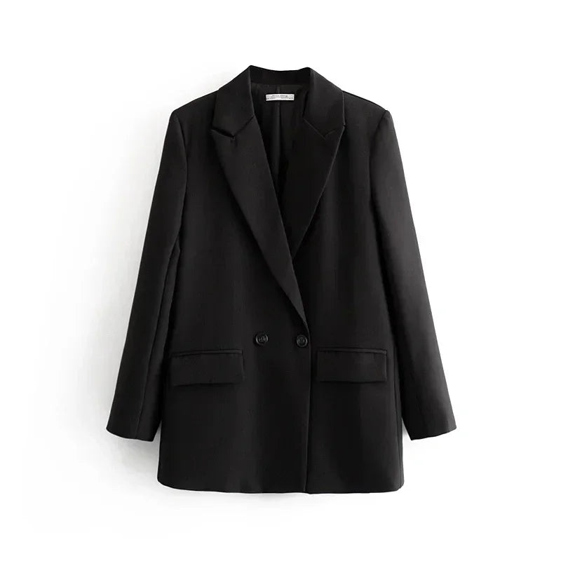 MUJER 2025 Women's Blazers New Office Casual Blazer Woman Straight Outerwears Fashion Women's Tailoring Blazers for Women Coats