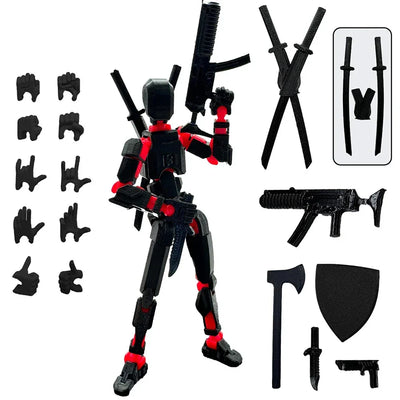 Multi-Jointed Movable Shapeshift Robot 3D Printed Mannequin Dummy 13 Action Figures Toys Kids Adults Parent-children Games