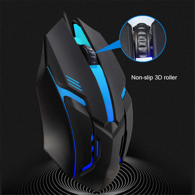 USB Wired Gaming Mouse 5000 DPI 3 Buttons Silent Mause Backlit Professional Gamer Mice Ergonomic Computer Mouse For PC Laptop