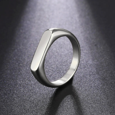 Engrave Name Finger Rings Personalized Custom Ring Gift For Woman Men Wedding Marry Silver Color Stainless Steel Jewelry