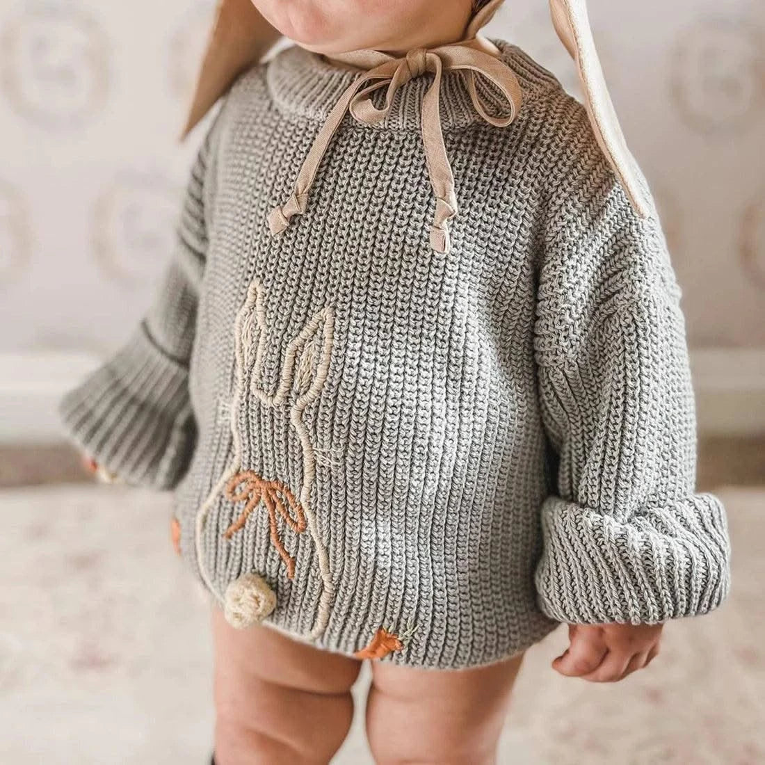 Rabbit Cotton Bunny Sweatshirt Pullover | Jumper | Sweater |Oversized |Cute Children Outfits