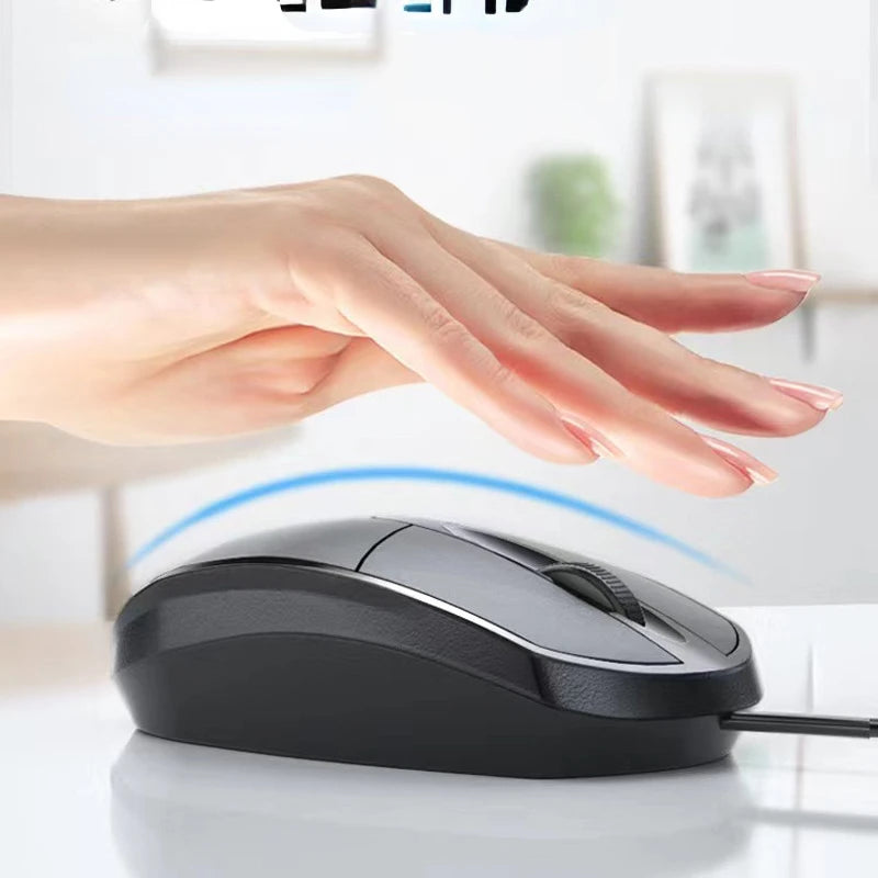Ergonomic USB Mouse Wired 1000 DPI Optical 3 Buttons Wired Gaming Mouse Office Mice For Laptops Desktop Computer Mouse