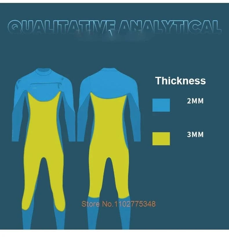 Wetsuits For Men Women Neoprene Surf Suit Wet Suit Chest Zip 3/2mm Full Body Dive Skins For Surfing Diving Snorkeling Kayaking