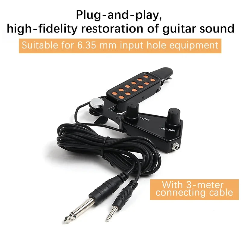 Acoustic Guitar Pickups Sound Hole Pickup Transducer Amplifier Musical Instruments Pickup For Guitar