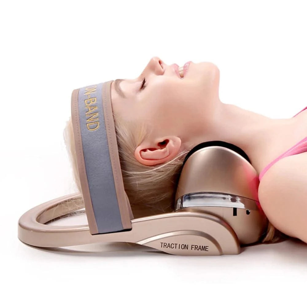 Electric Neck Massager Infrared Heating Airbag Neck Traction Vibration Shoulder Cervical Spine Shoulder Support Massager