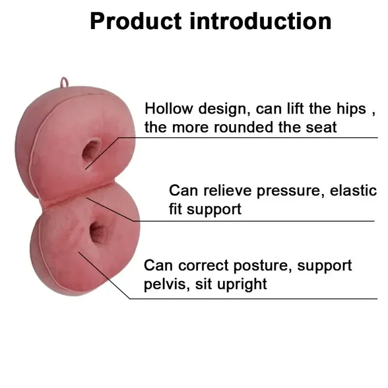 Seat Cushion Multifunctional Dual Comfort Memory Foam of Hip Lift Seat Cushion 8 Colour Beautiful Butt Latex Seat Cushion