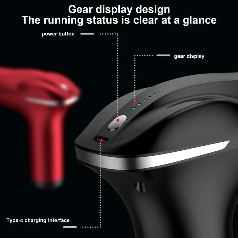 Massager Cordless Double-Headed Electric Smart Vibration Portable Muscle Massager Handheld Back Massager Electric Smart Portable