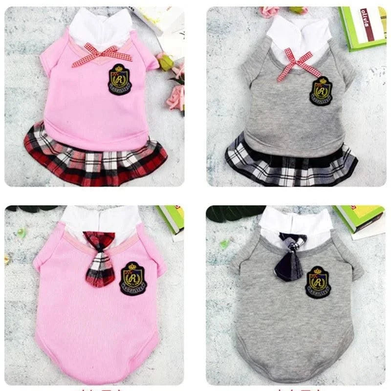 Couple Pet Dog Clothes Pet Uniform Clothing for Small Medium Dogs Costume Chihuahua Puppy Pet Shirt Clothes for Dogs Ropa Perro
