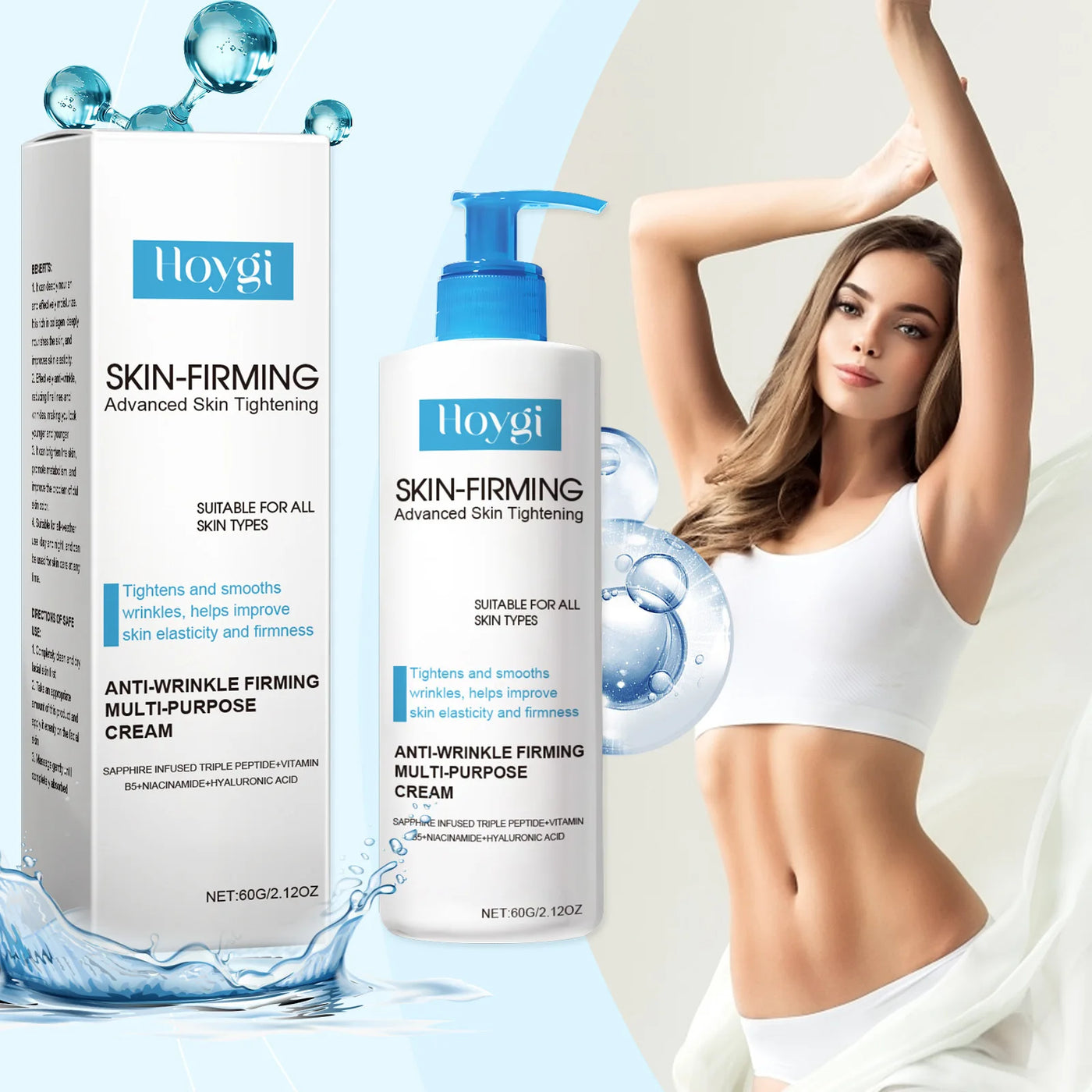 Body Firming Cream Tightening Improve Sagging Skin Lotion Increase Elasticity Nourishing Moisturizing Lifting Brighten Skin Care
